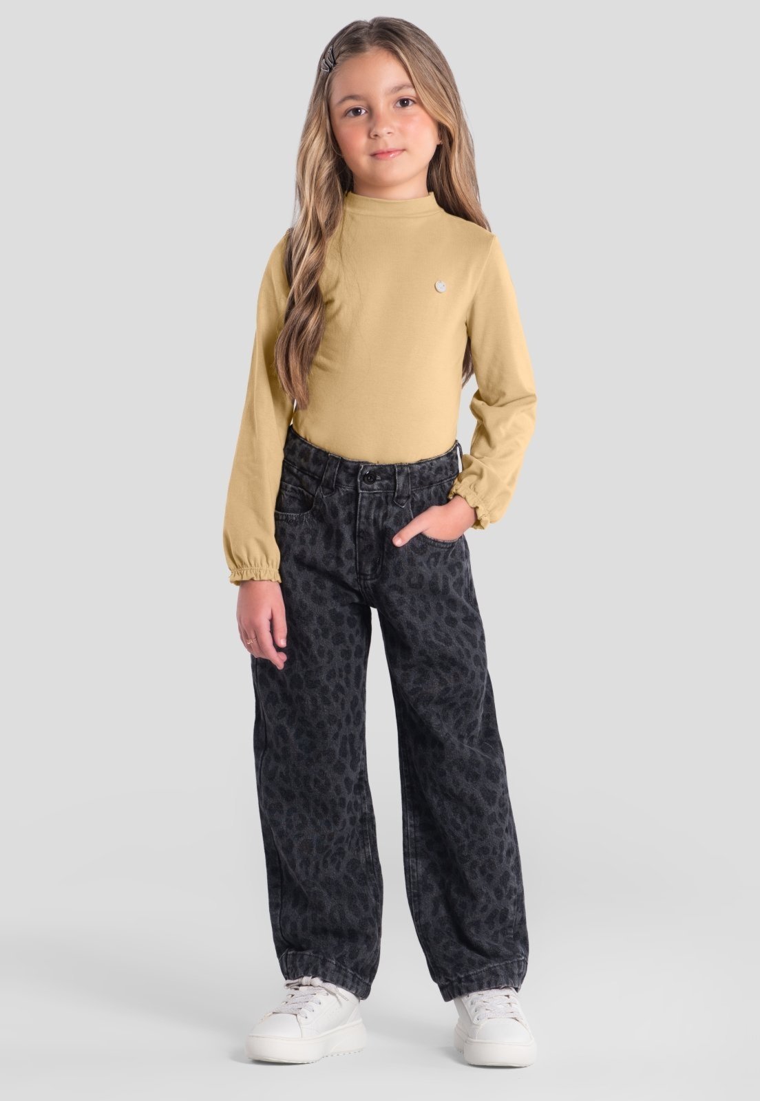 Infantil - Blusa menina em cotton Mundi