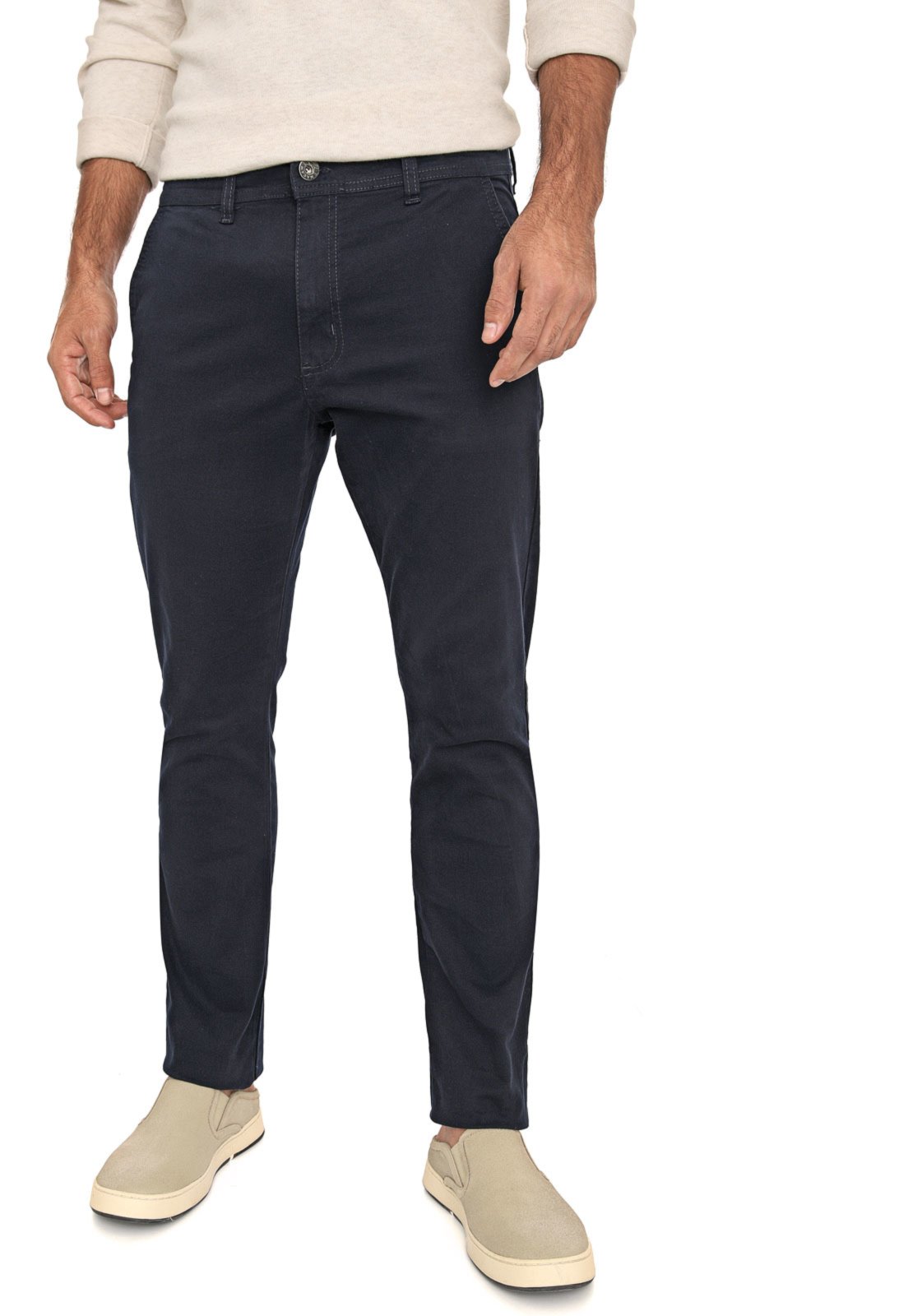 Calça Sarja Conforto Slim Fit Insert Azul