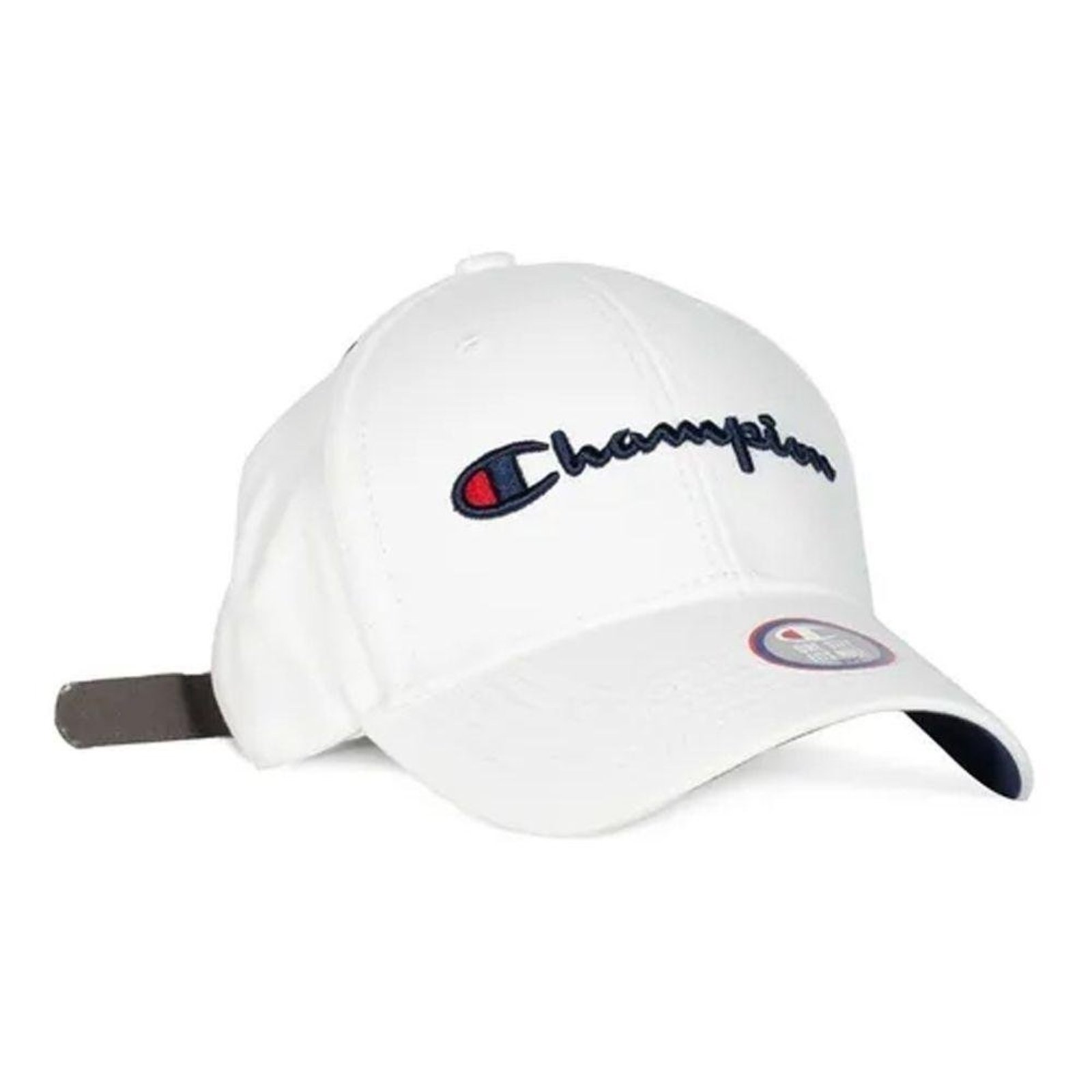 Boné Champion Aba Curva Classic Twill Script Heritage Branco