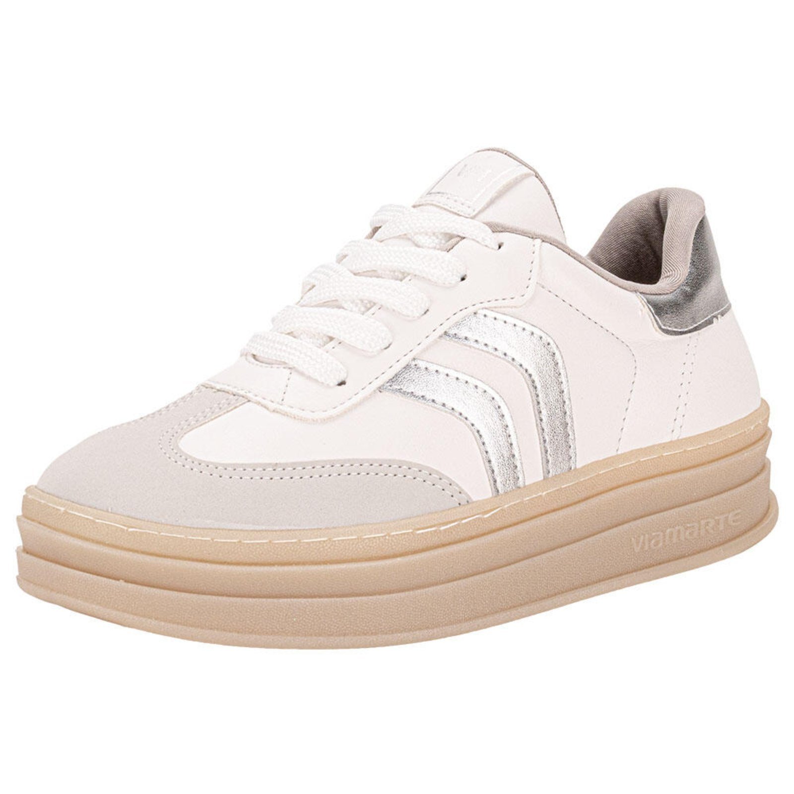 Tênis Feminino Casual Via Marte 156001 5830156 Branco
