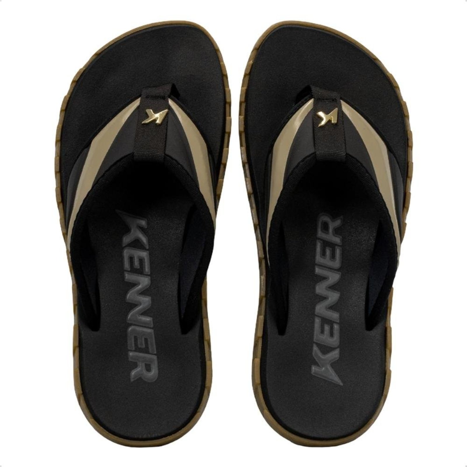Chinelo Kenner Masculino Megah Turbo Preto