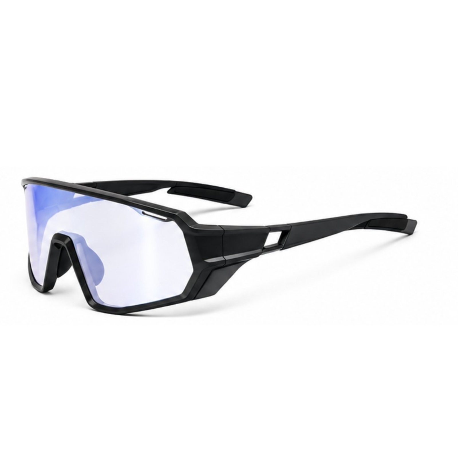 Óculos Esportivo Ciclismo Corrida Polarizado UV400 Máscara Preto