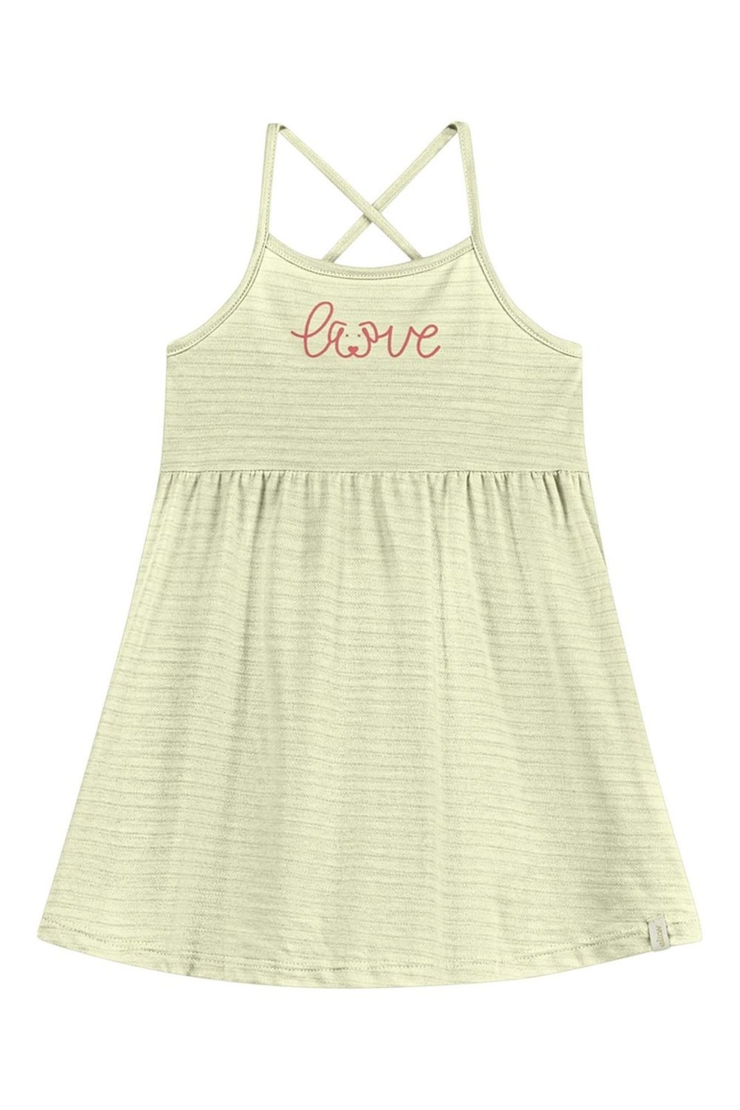 Vista 2 Infantil - Vestido Menina Moletinho Listrado Elian Elian verde