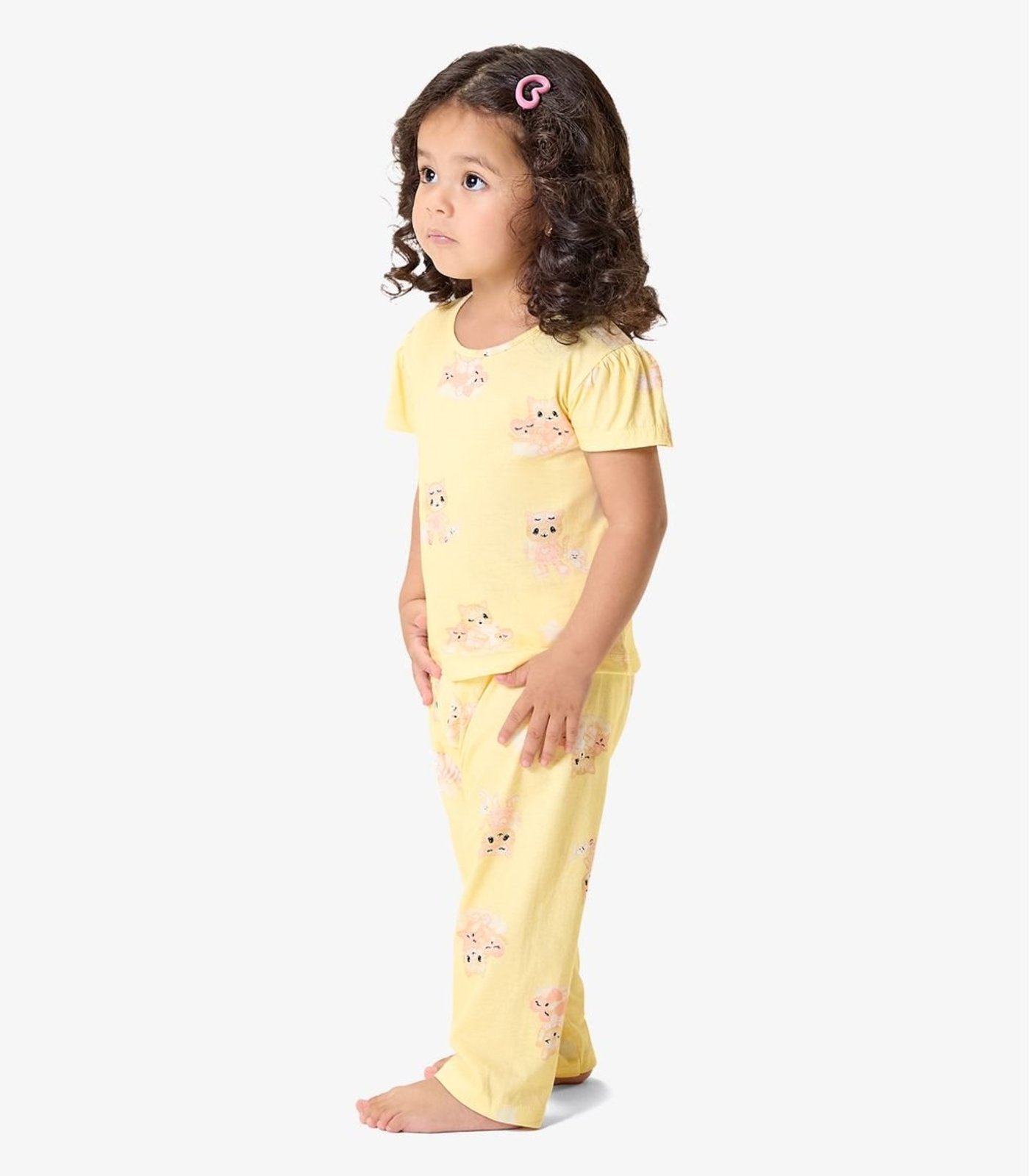 Pijama Blusa Com Calça Rovi Amarelo