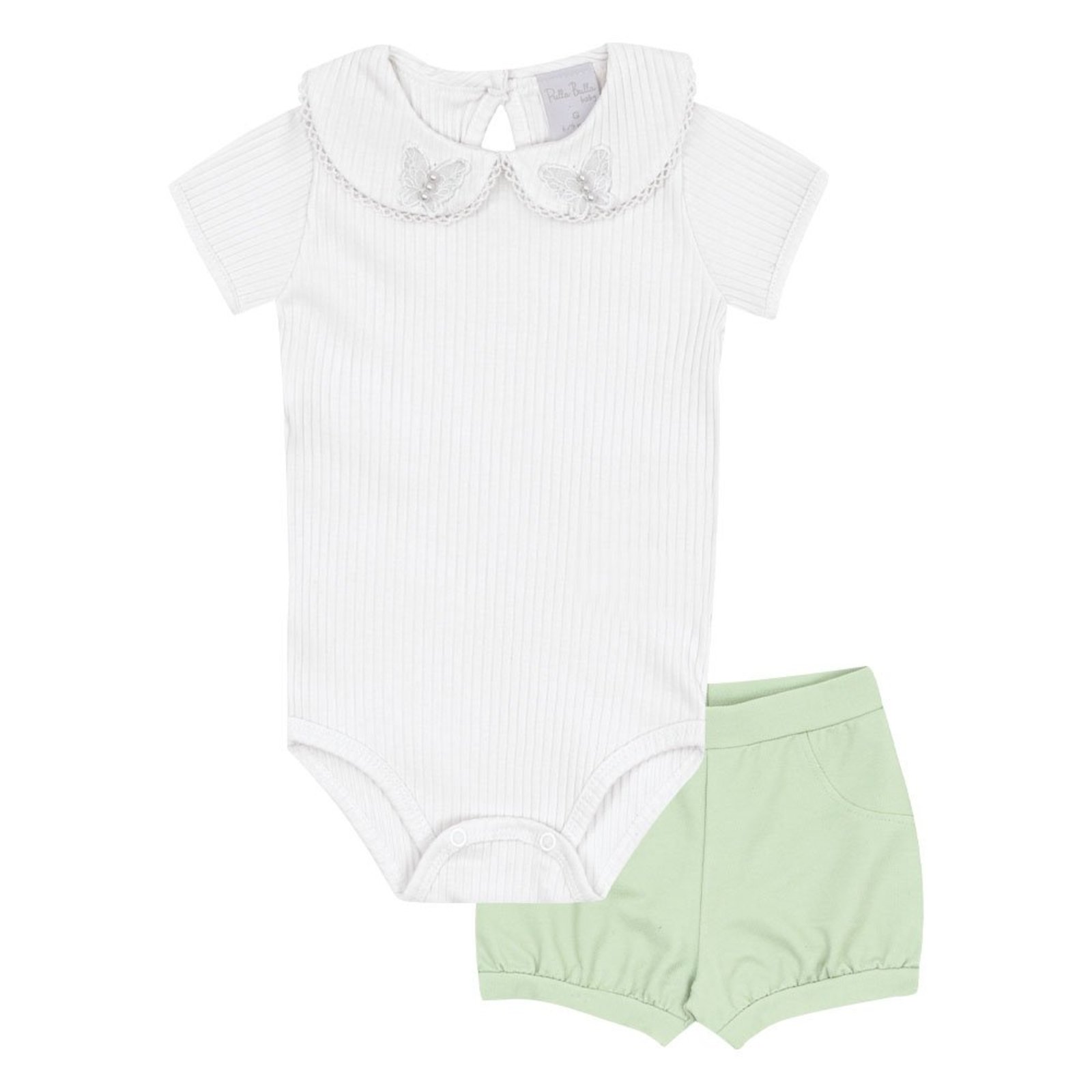 Infantil - Conjunto Branco Pulla Bulla Menina - 53221-3
