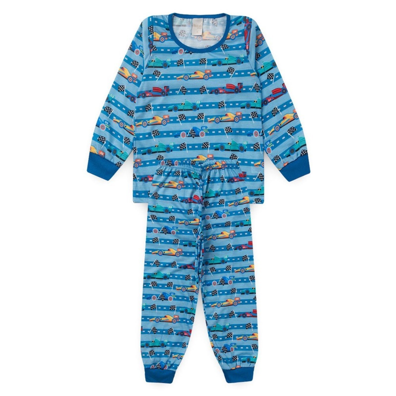 Vista 2 Pijama Molekada Menino Longo Corrida preto Molekada preto