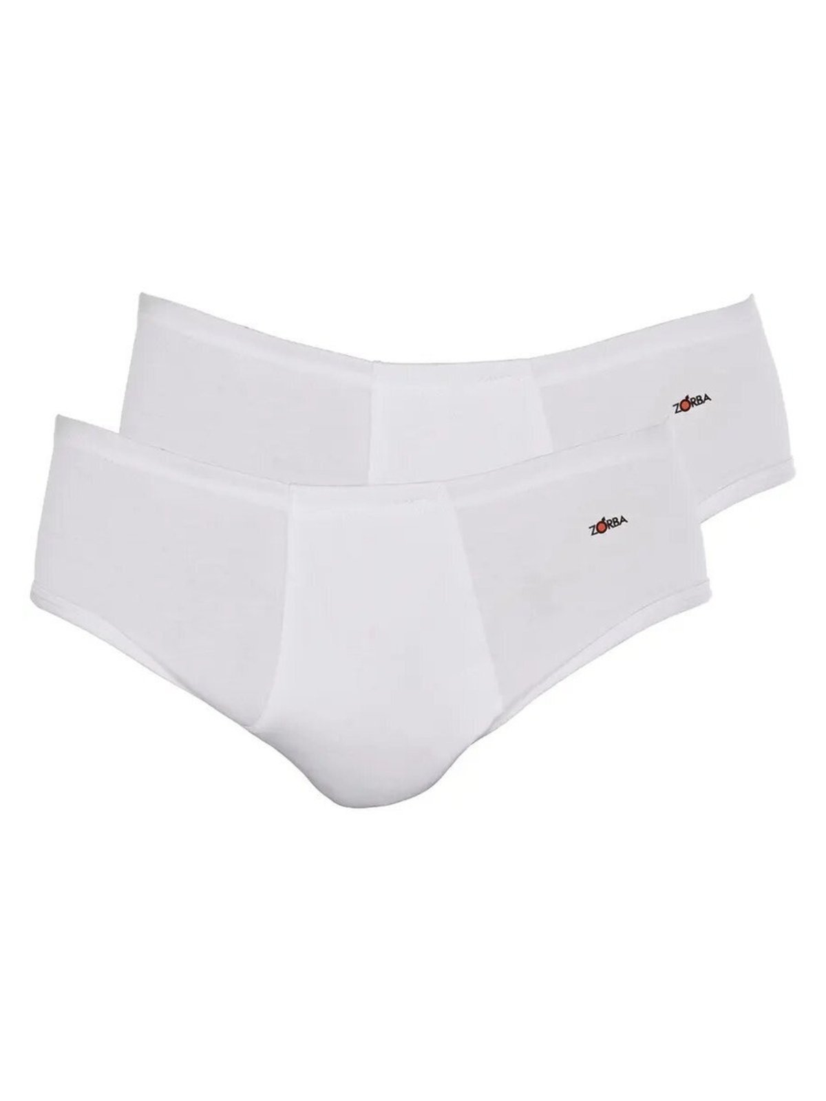 Kit com 2 Cuecas Slip Zorba com Abertura 172 Plus Size Branco