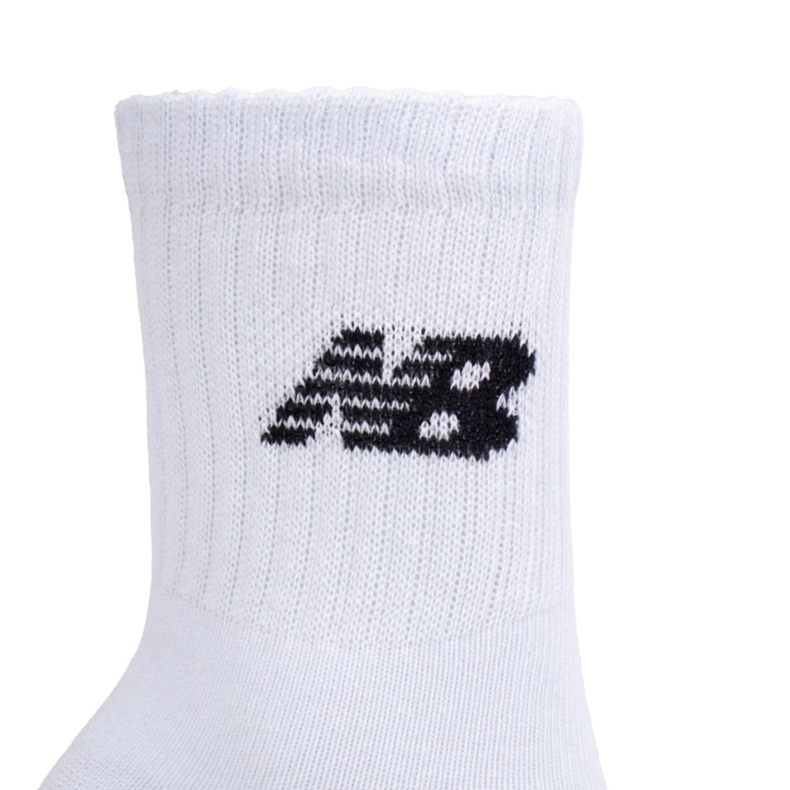 Vista 3 Meia Unissex New Balance Kit 3 Pares NB32A Preto New Balance branco