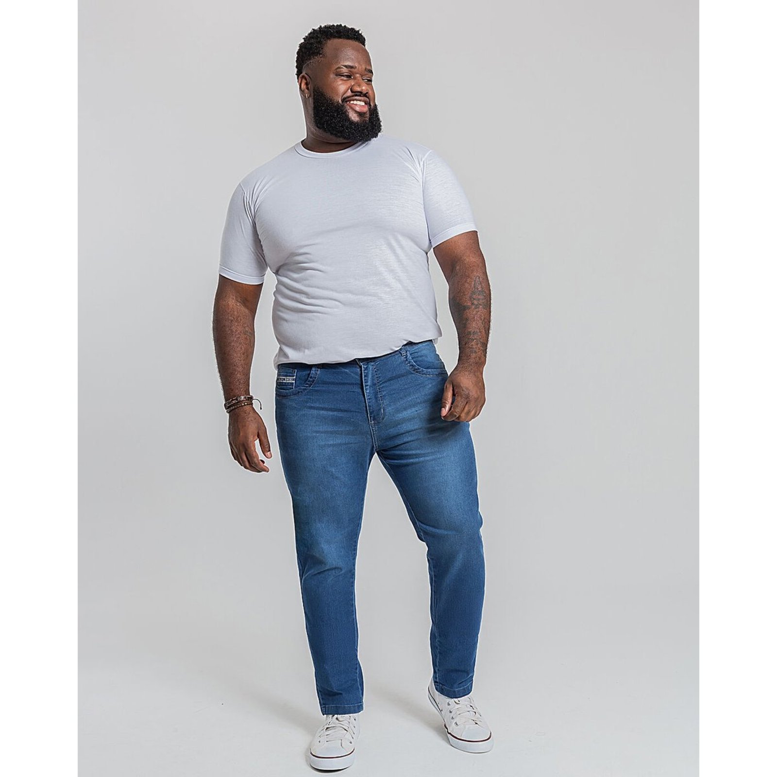 Calça Masculina Skinny Plus Size