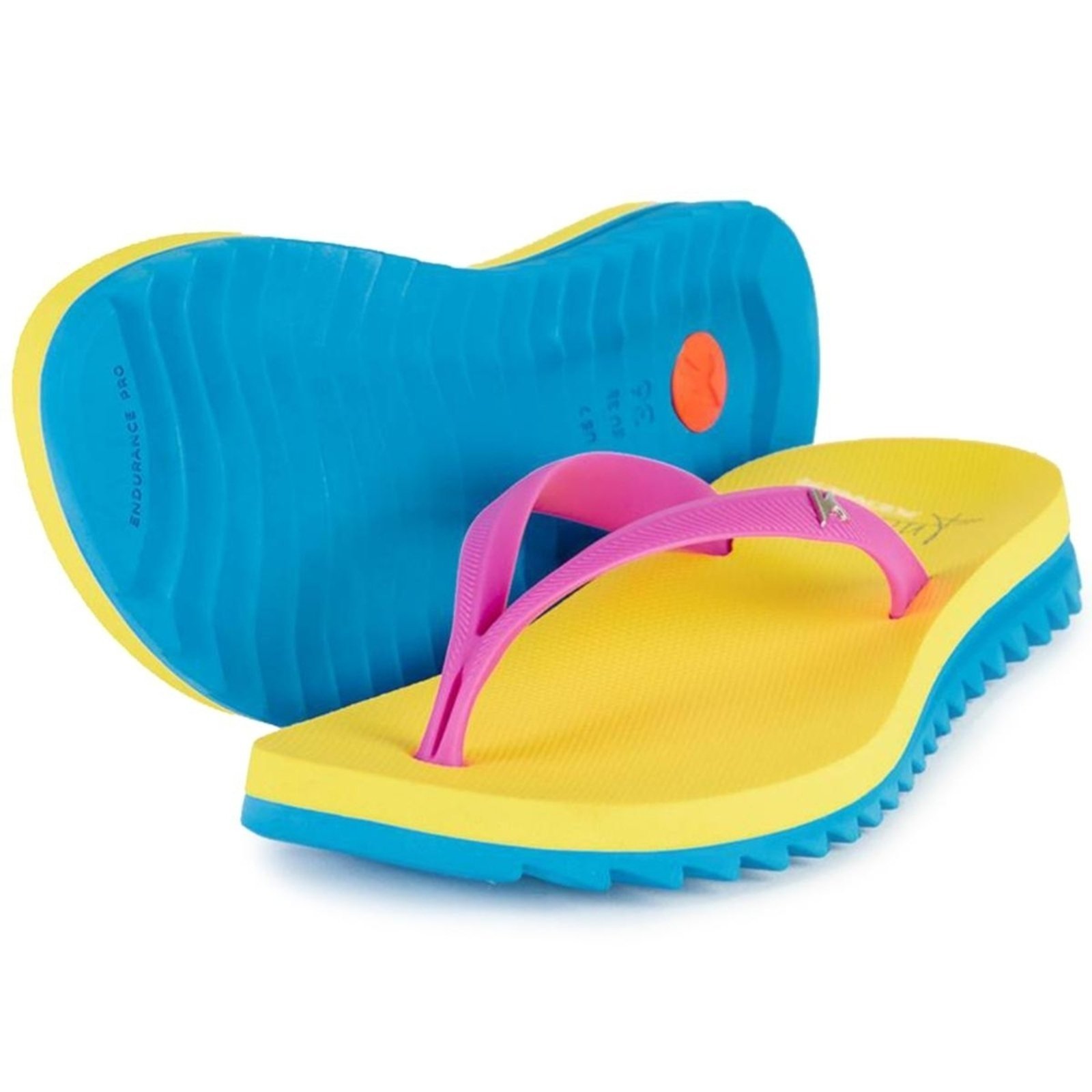 Chinelo Kenner Ibiza Anitta Feminino - Amarelo e Azul