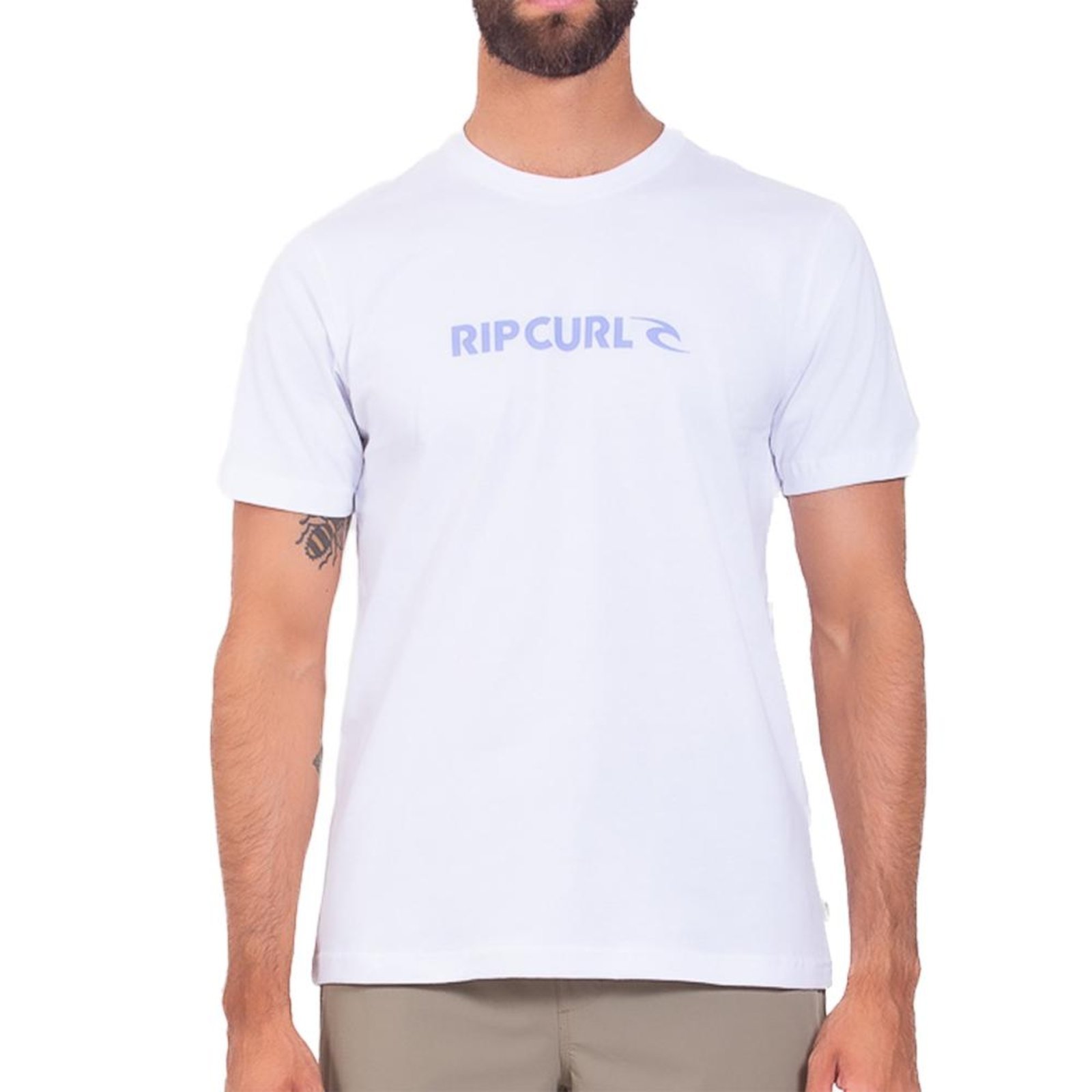 Camiseta Rip Curl New Icon SM25 Masculina Branco