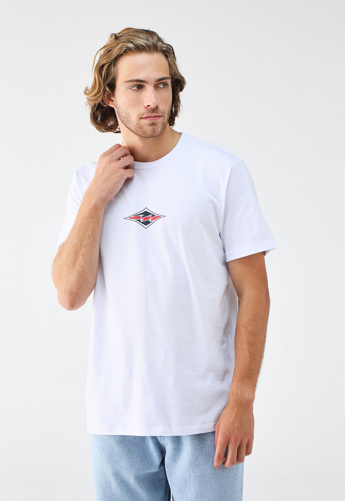 Camiseta Billabong Reta Diamond Wave Branca