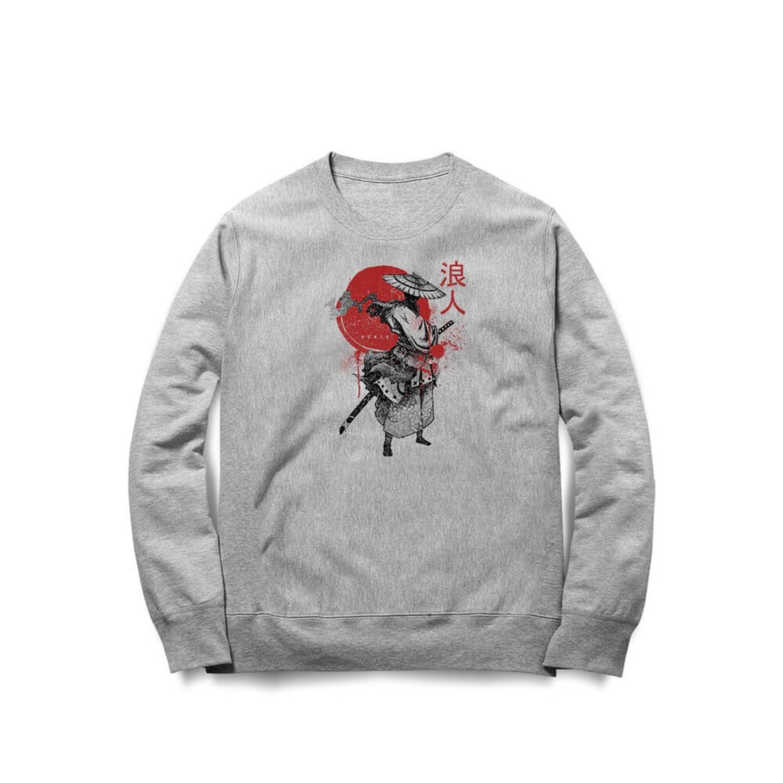 Moletom Ronin - Mescla Cinza - Casual - Studio Geek