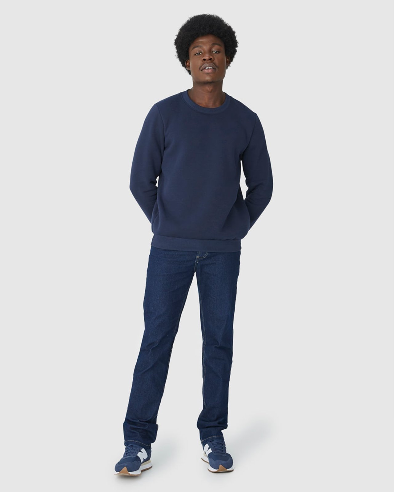 Calça Tradicional Masculina Em Jeans Com Poliéster Reciclado