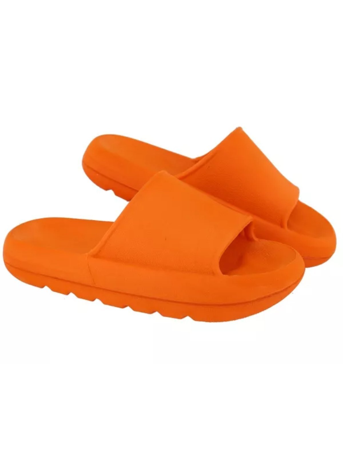 Chinelo Nuvem Feminino Urbania Slide Macio Masculino Antiderrapante Confortável Unissex Leve Praia Laranja