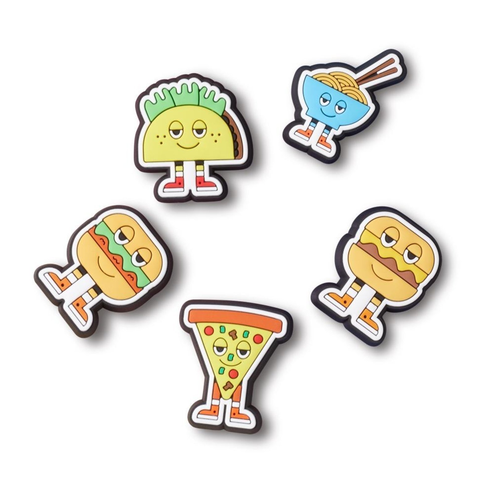 Vista 2 Infantil - Jibbitz™ Chill Foods Pack com 5 Peças Crocs branco