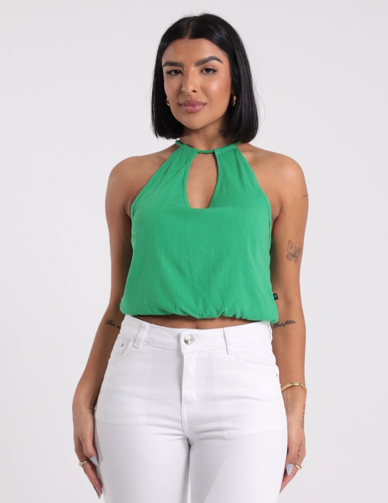 Blusa Feminina Decote V Com Amarração Revanche-BL.FEM.00289