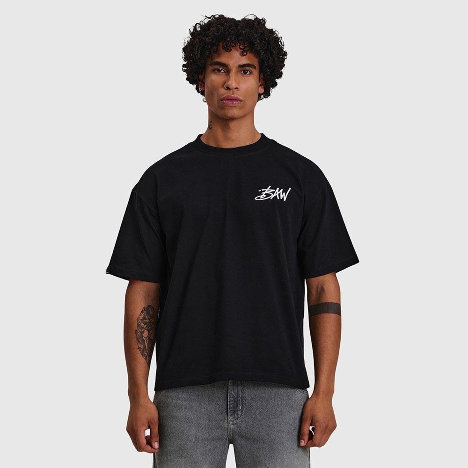 Camiseta Oversized Baw Subscript Preto