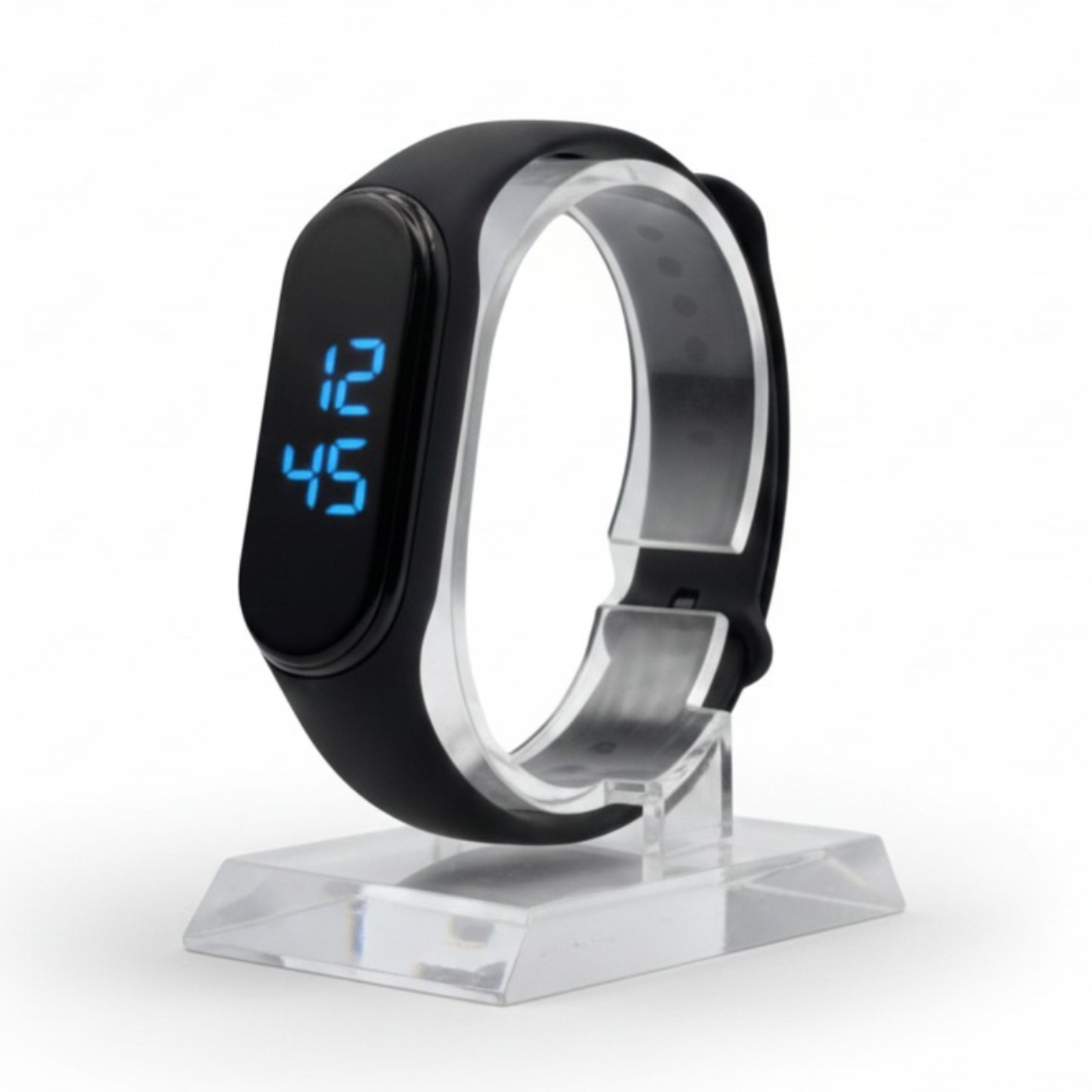 Relógio Digital Masculino Esportivo Slim Led Blue Lights
