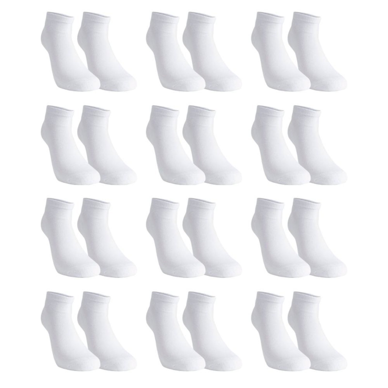 Vista 3 Kit com 12 Pares de Meia Algodão Confortline SEM MARCA branco SEM MARCA branco