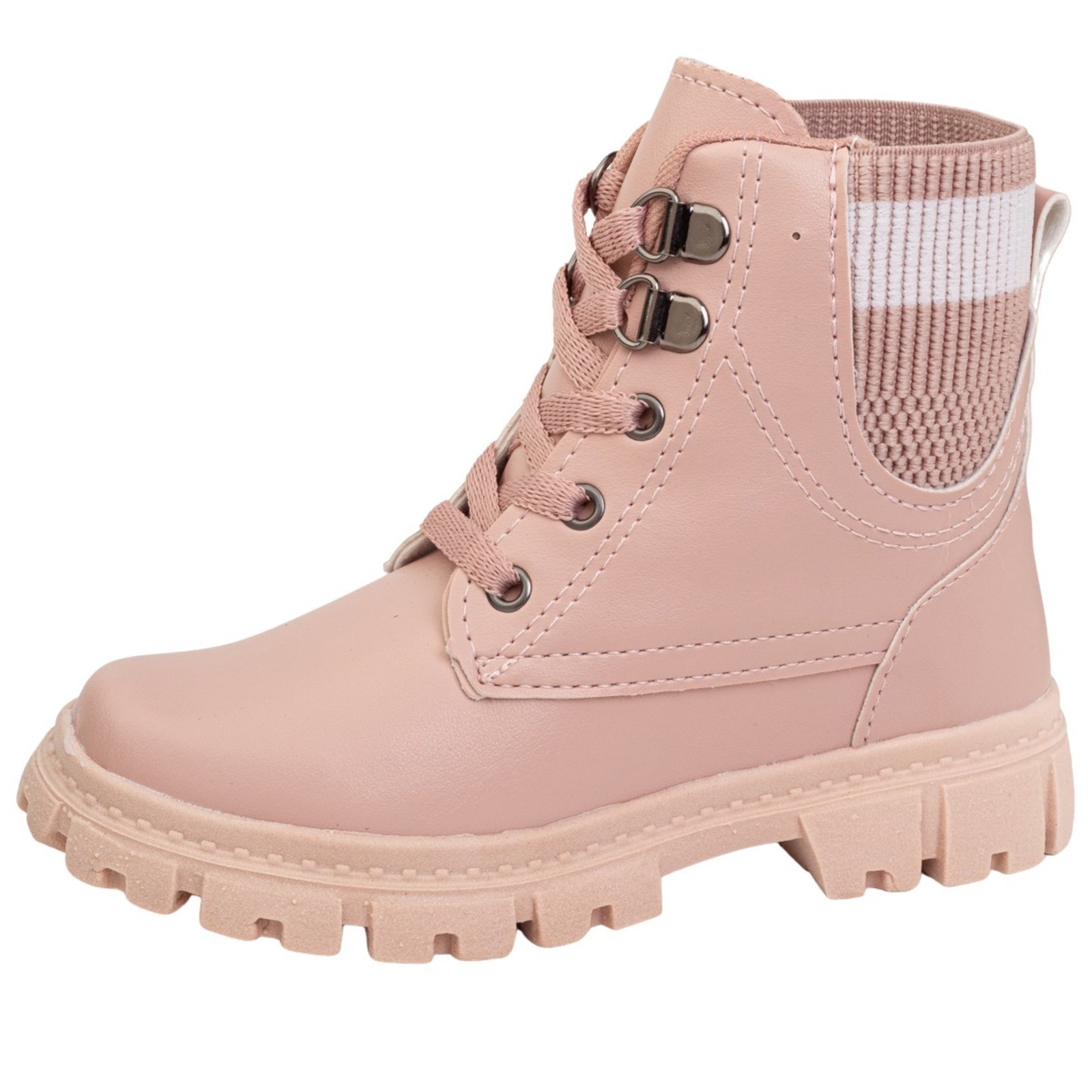 Infantil – Coturno Menina Bota Feminina Tratorada Bota