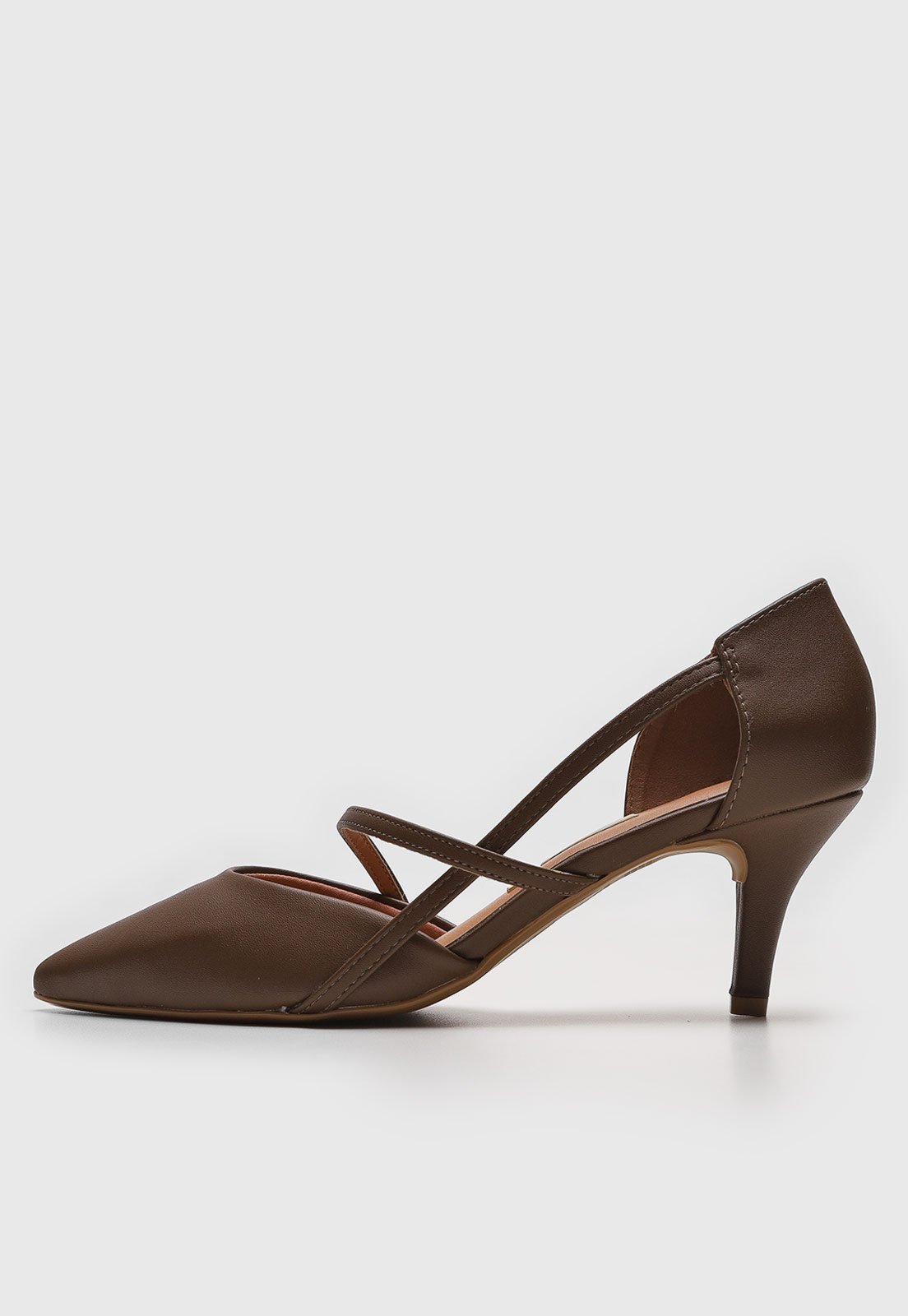 Scarpin Vizzano Tira Marrom