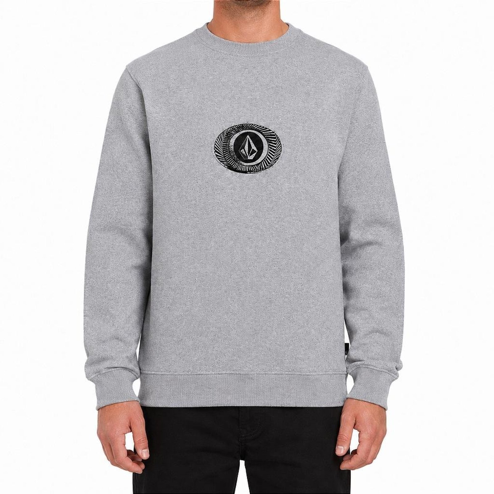 Moletom Volcom Careca Exacto WT26 Masculino Mescla Cinza
