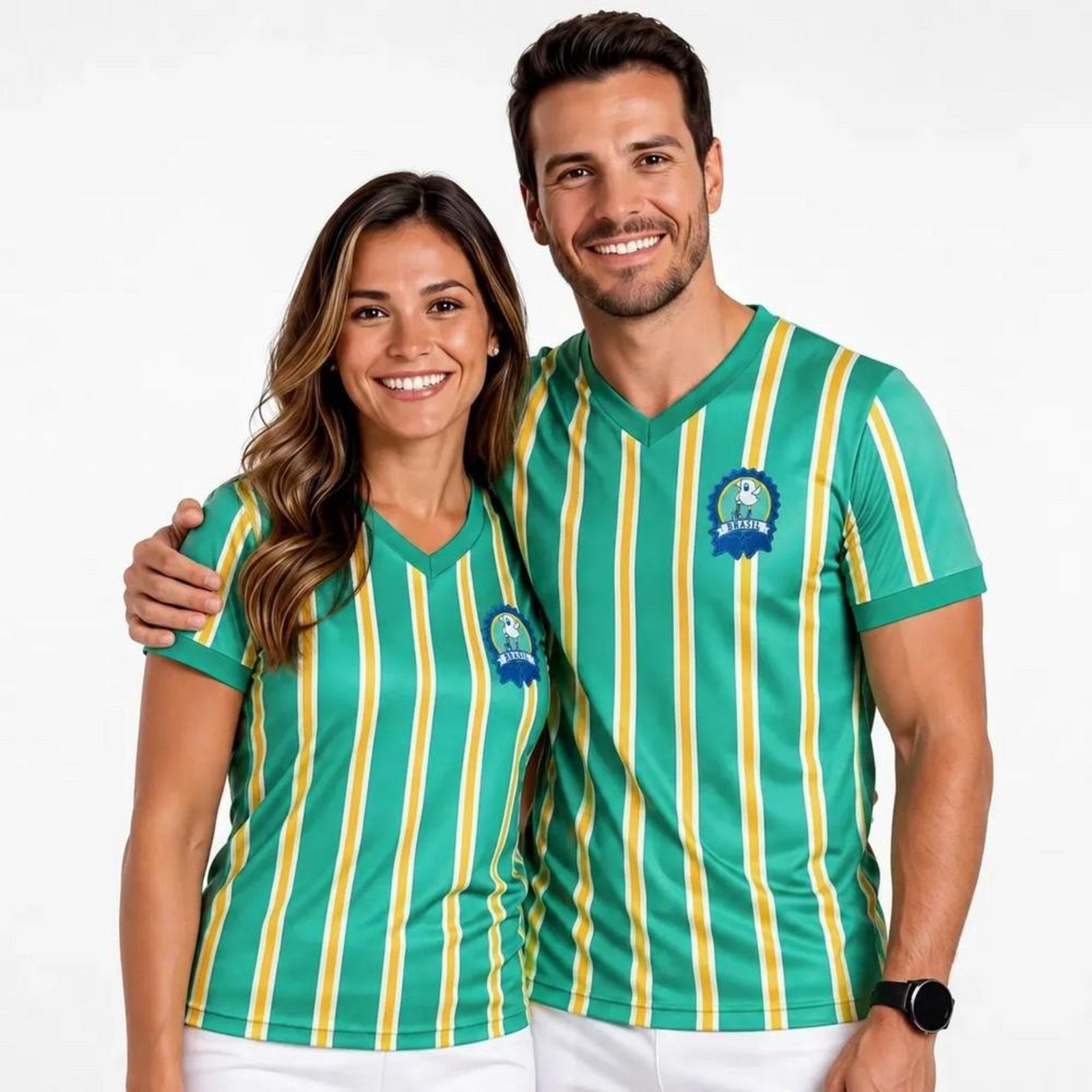 Infantil - Camiseta Adulto Unissex Especial Copa do Mundo Alphabeto Amarelo