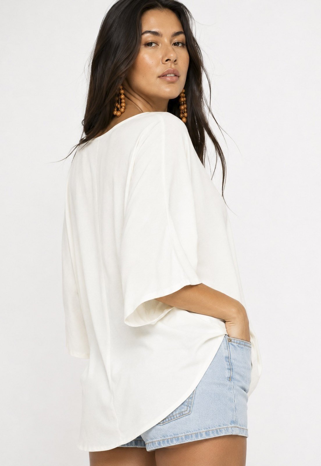Blusa Cabanafree Morcego Ampla Tangará Off white