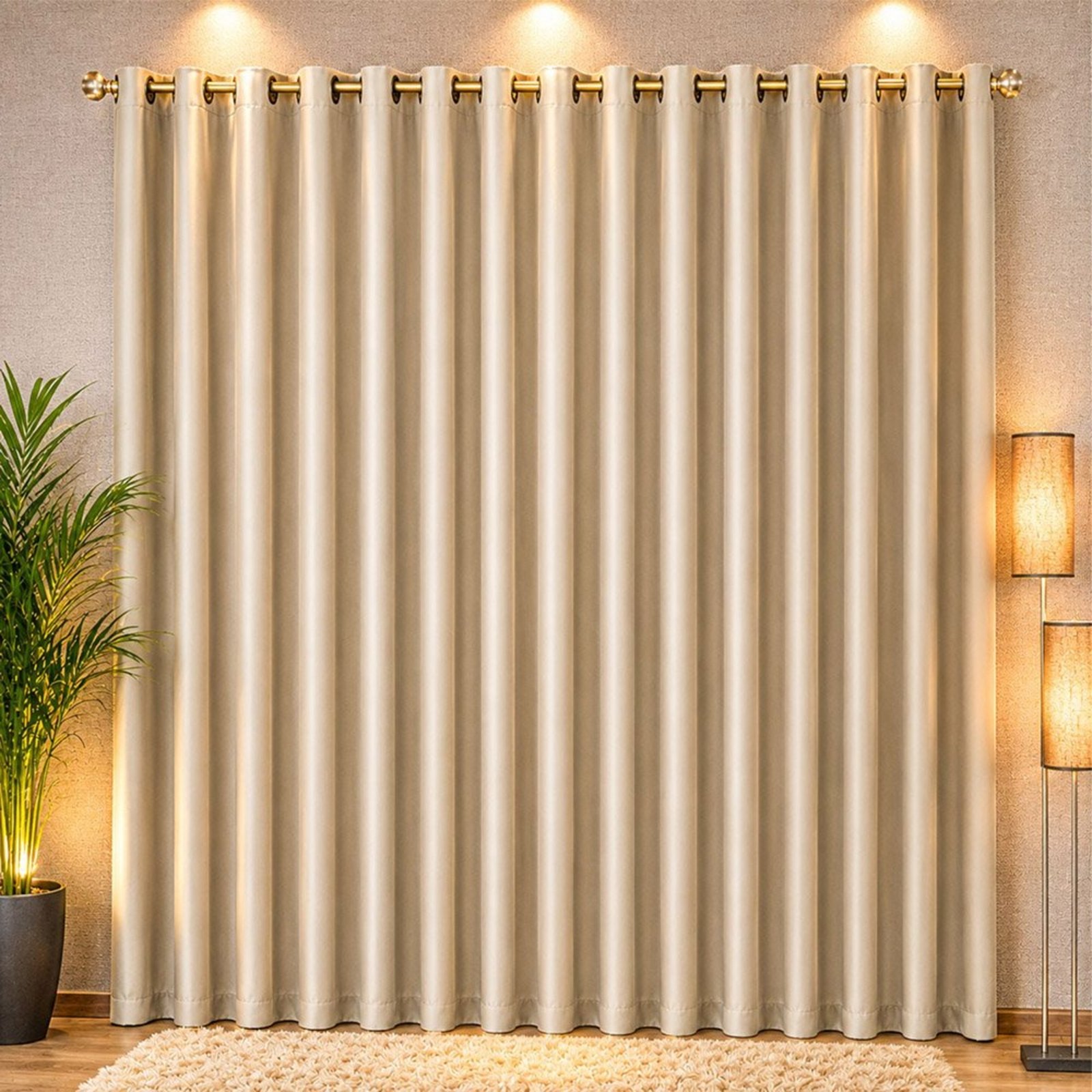 Cortina Corta Luz para Varão 4,00m x 2,70m Linha Nobre - Chocolate