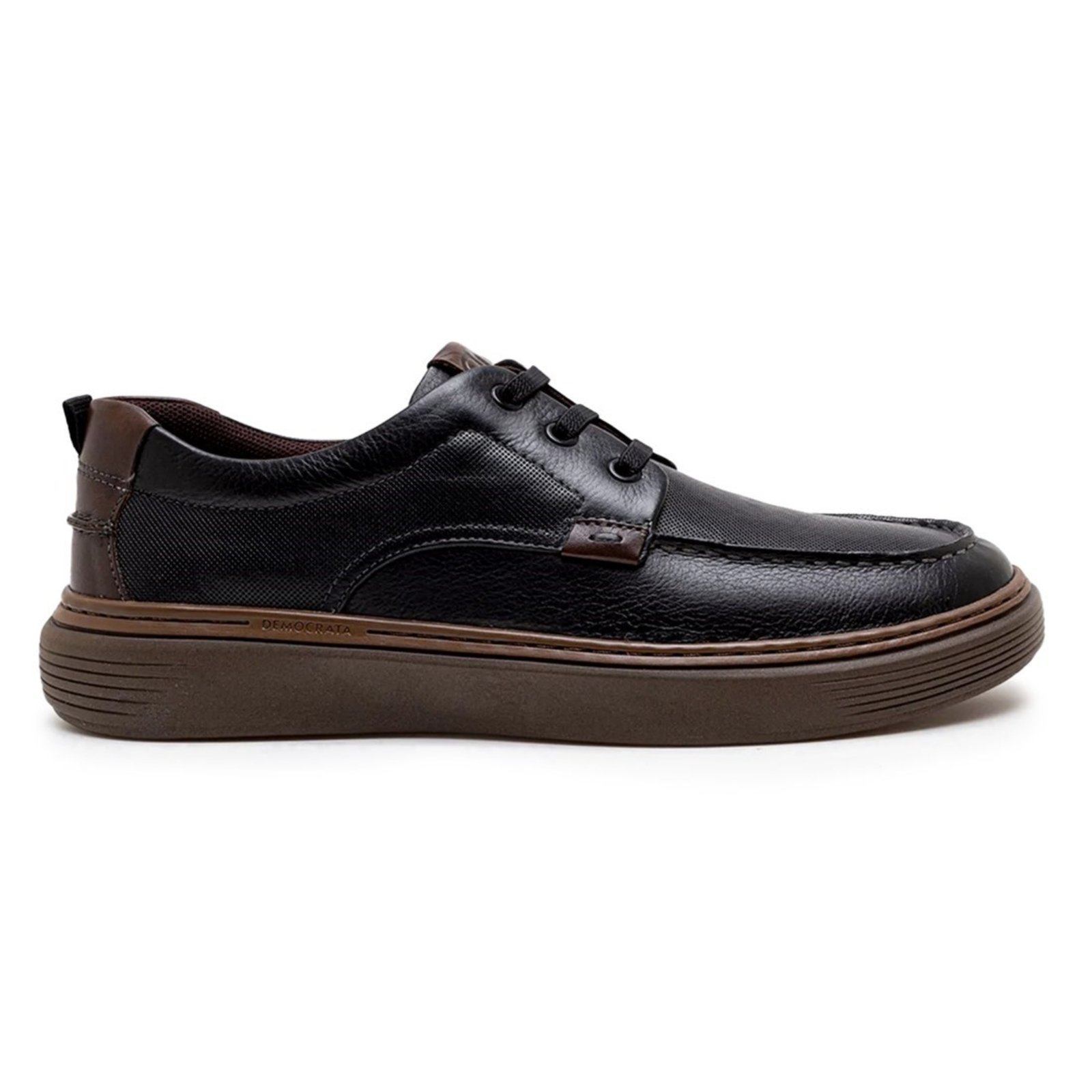 Sapatênis De Couro Democrata Masculino Denim Clash 240301
