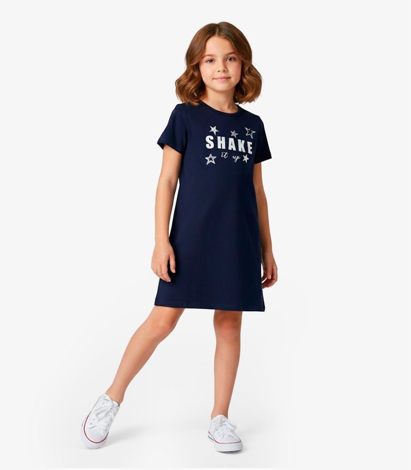 Infantil - Vestido Menina em Molecotton Select Azul
