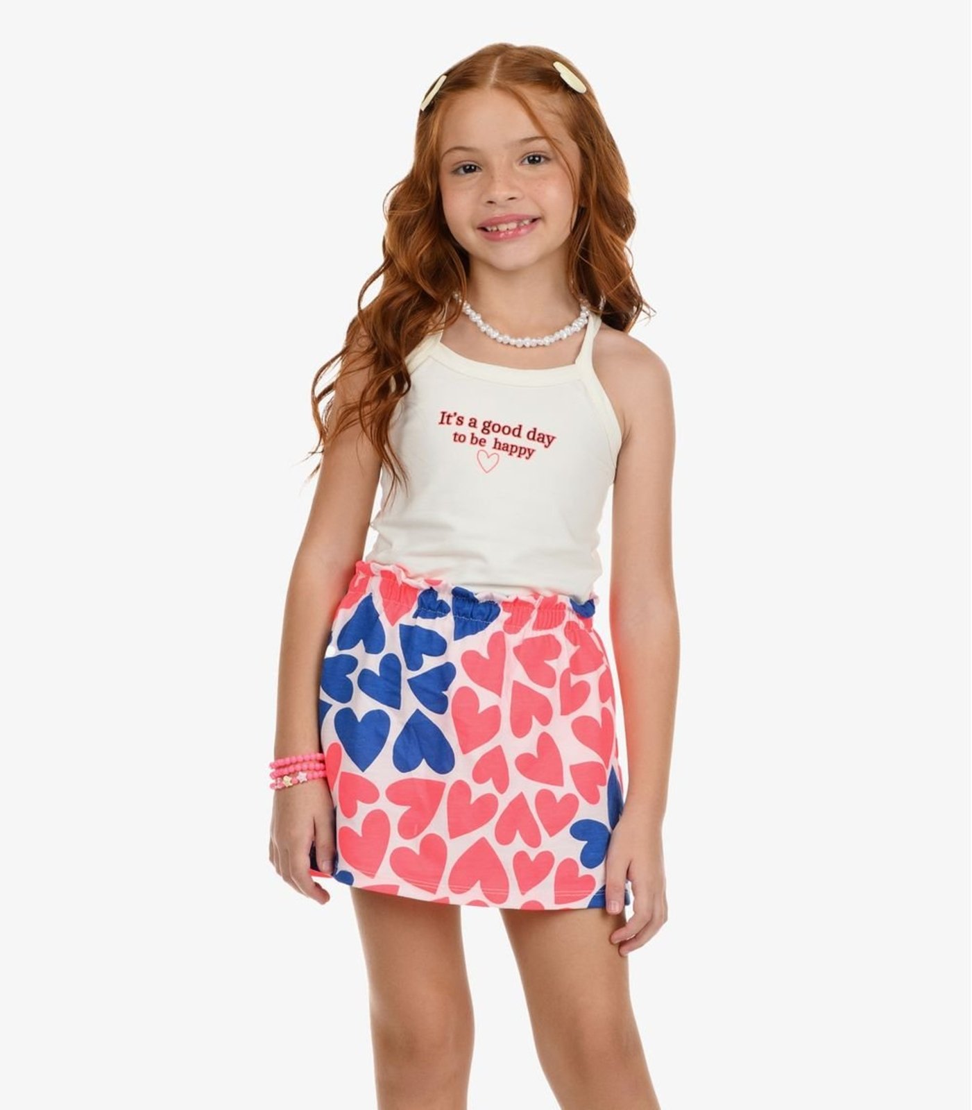 Infantil - Conjunto Regata Com Saia Cotton Rovi Bege