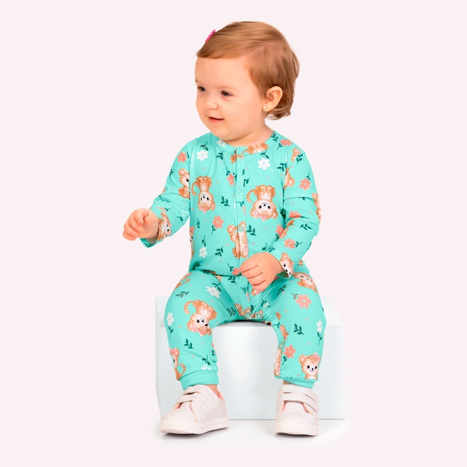 Infantil - Macacão Menina Bordado Kyly