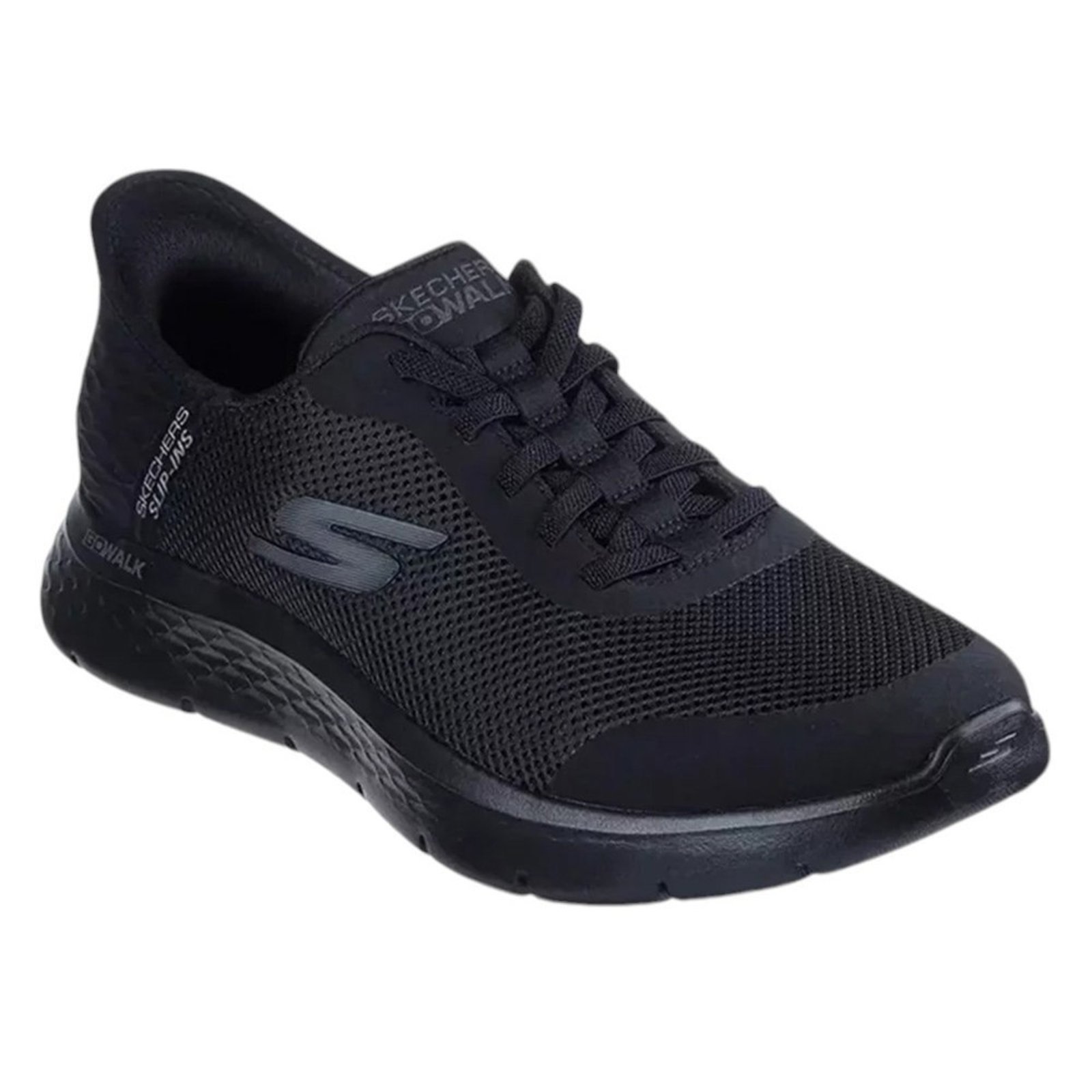 Vista 2 Tênis Skechers Go Walk Flex Grand Entry Feminino preto Skechers preto