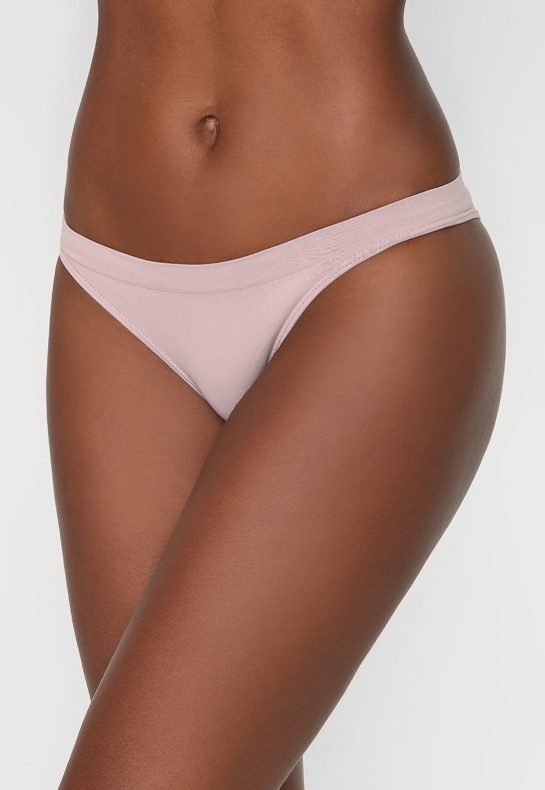 Vista 2 Calcinha Lupo Tanga Loba Sem Costura bege Lupo bege