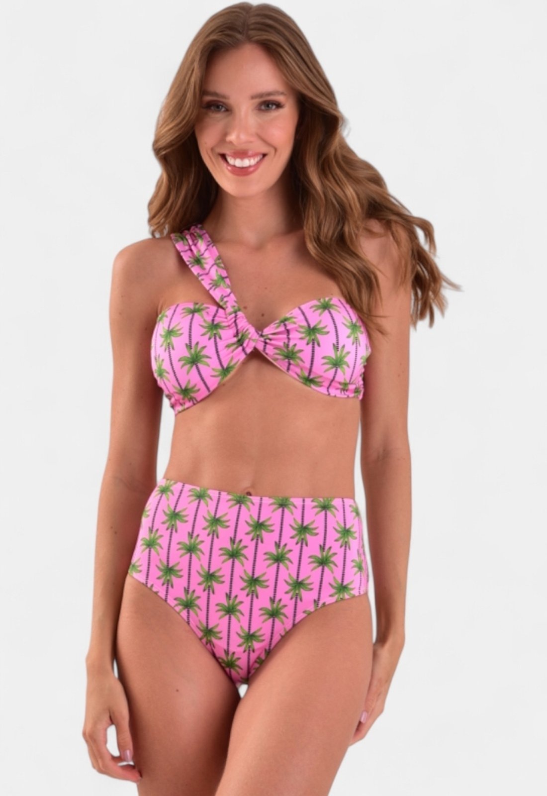 Biquíni Areia Branca Baly Hot Pant Coqueiro Rosa