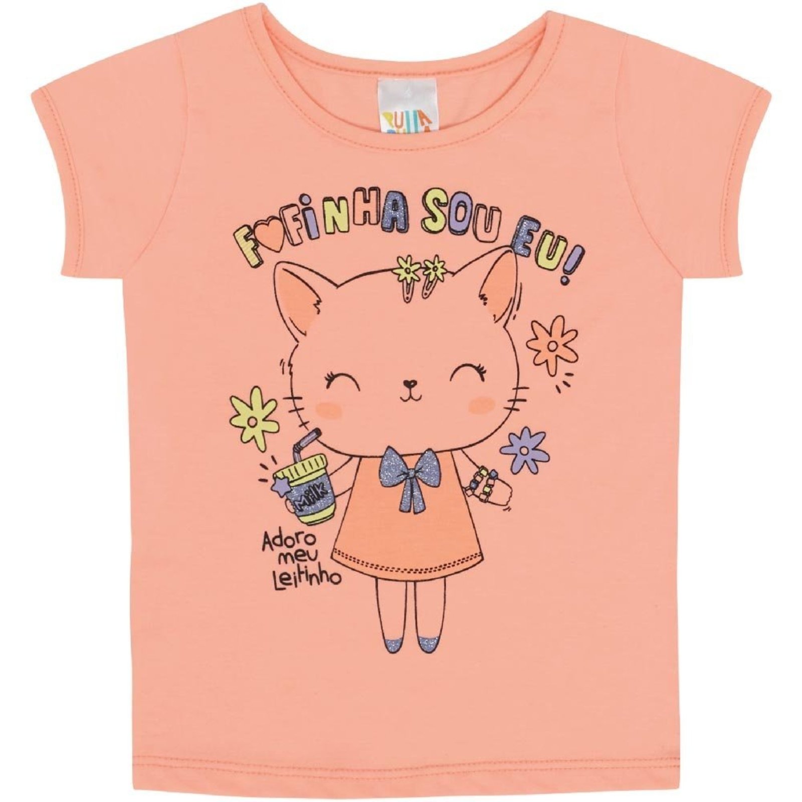 Infantil - Blusa Menina - Laranja Lumi - 47600-1186