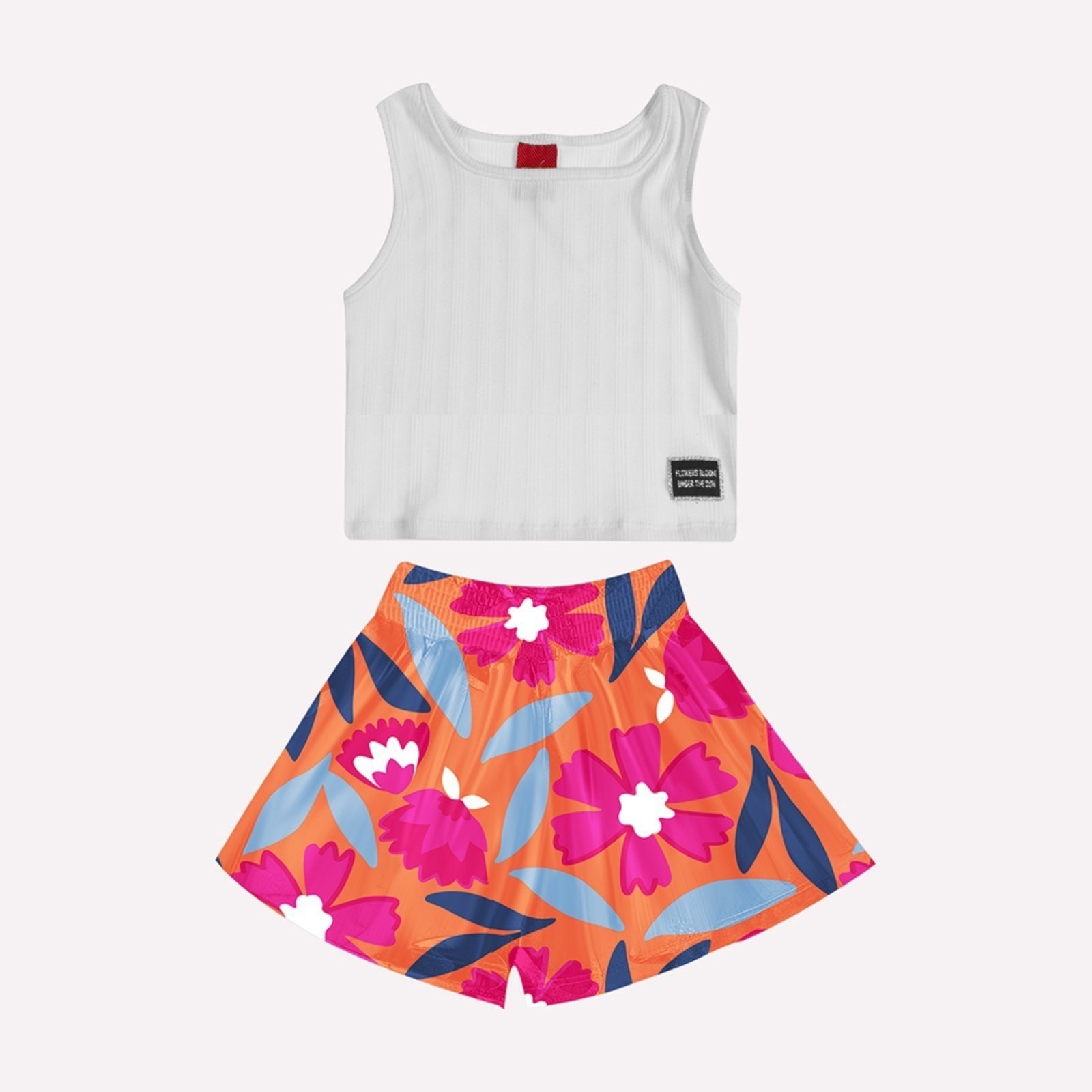 Infantil – Conjunto Menina Flores Kyly