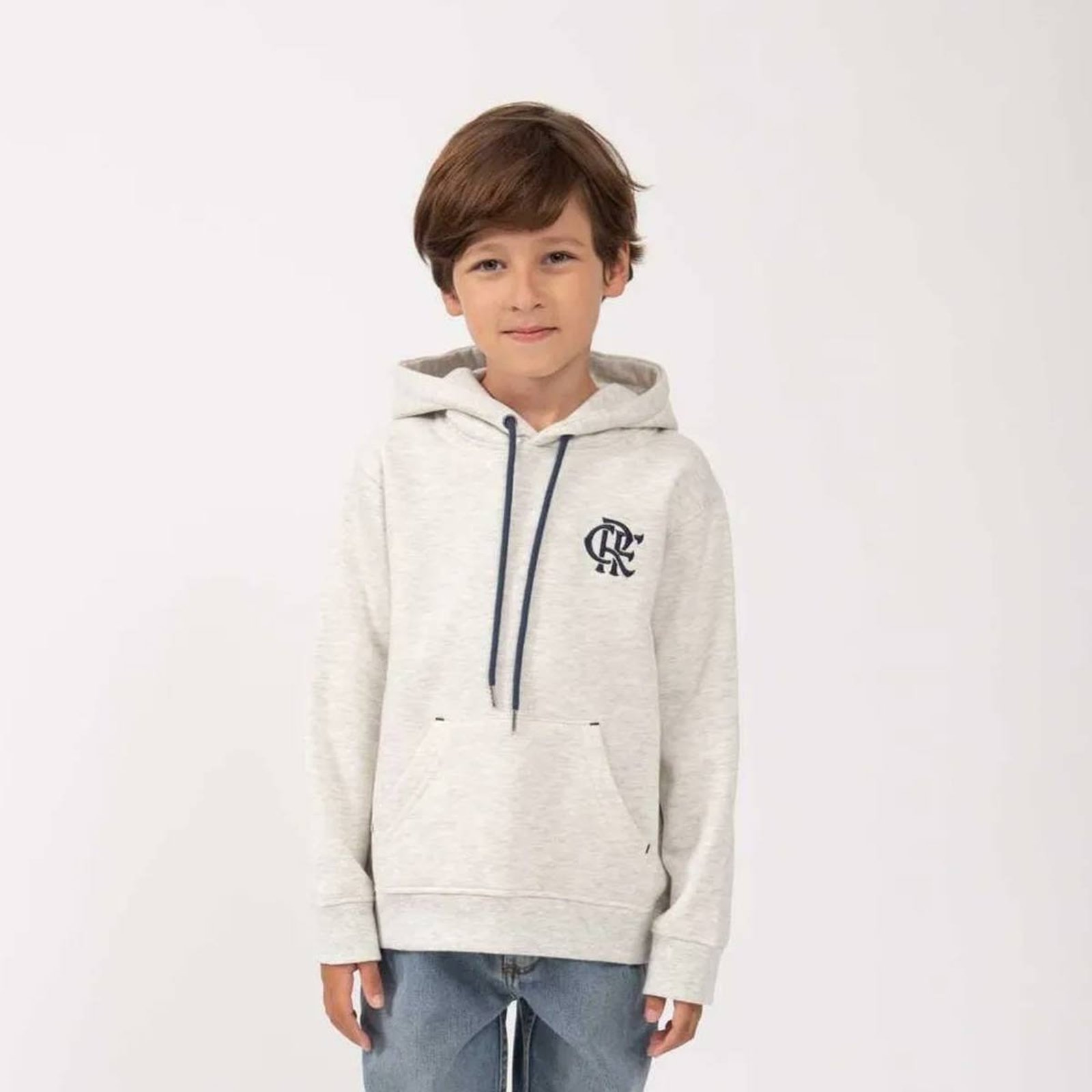 Infantil - Moletom Flamengo Salto Cinza