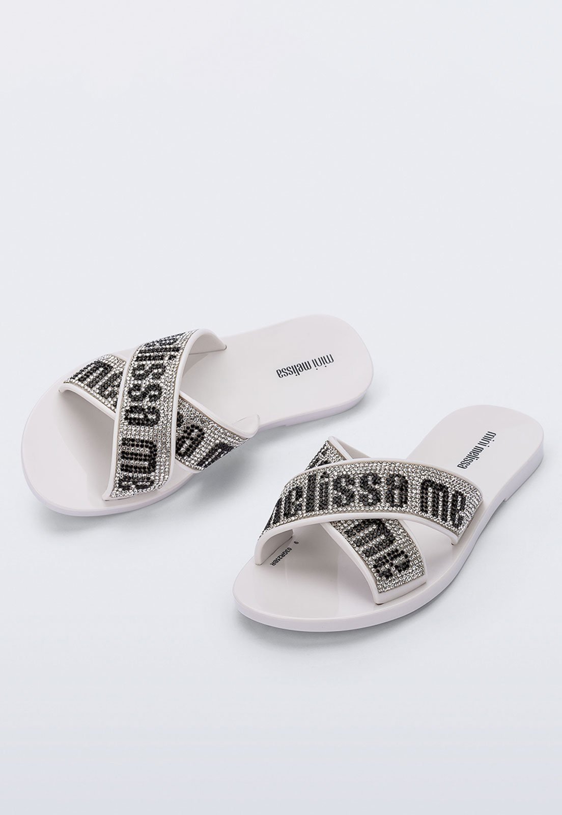 Infantil – Sandália Slide Mini Melissa M Lover Off-White