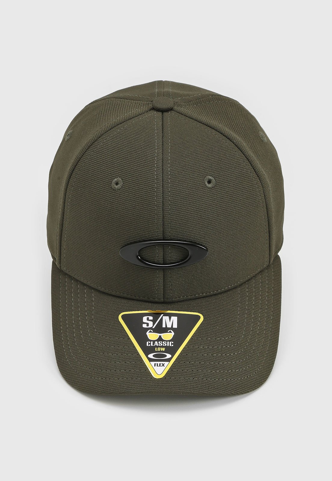 Boné Fechado Oakley Tincan Cap Aba Curva Verde