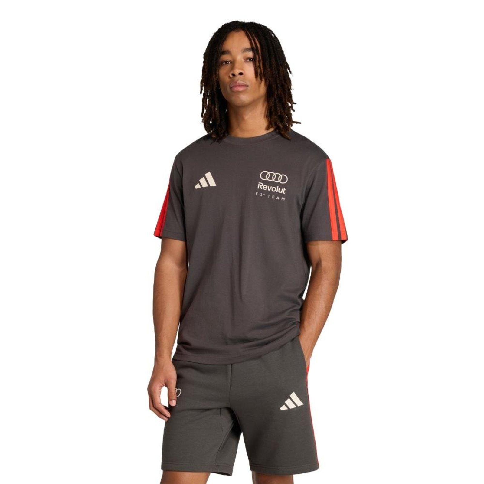CAMISETA MANGA CURTA AUDI REVOLUT F1 TEAM DNA adidas Performance Preto