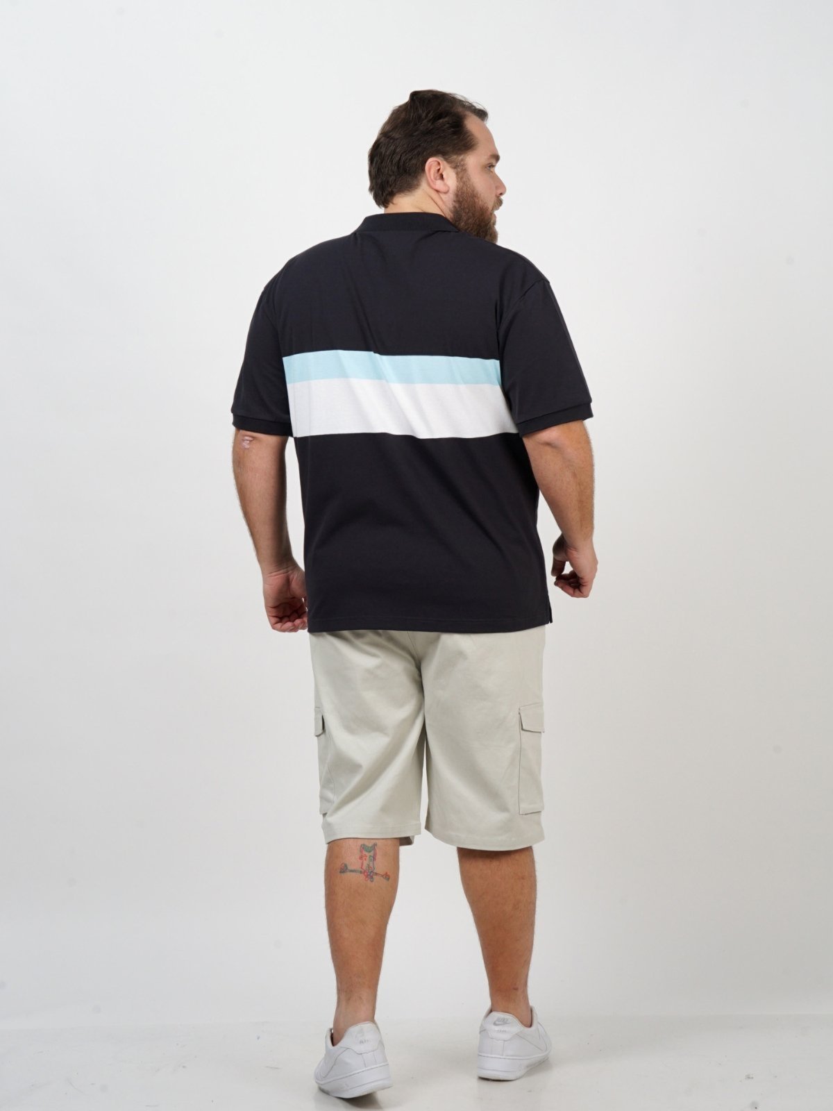 Vista 3 Polo SH Fashion Masculino Preta Confortável Para Dia a Dia preto SH FASHION preto