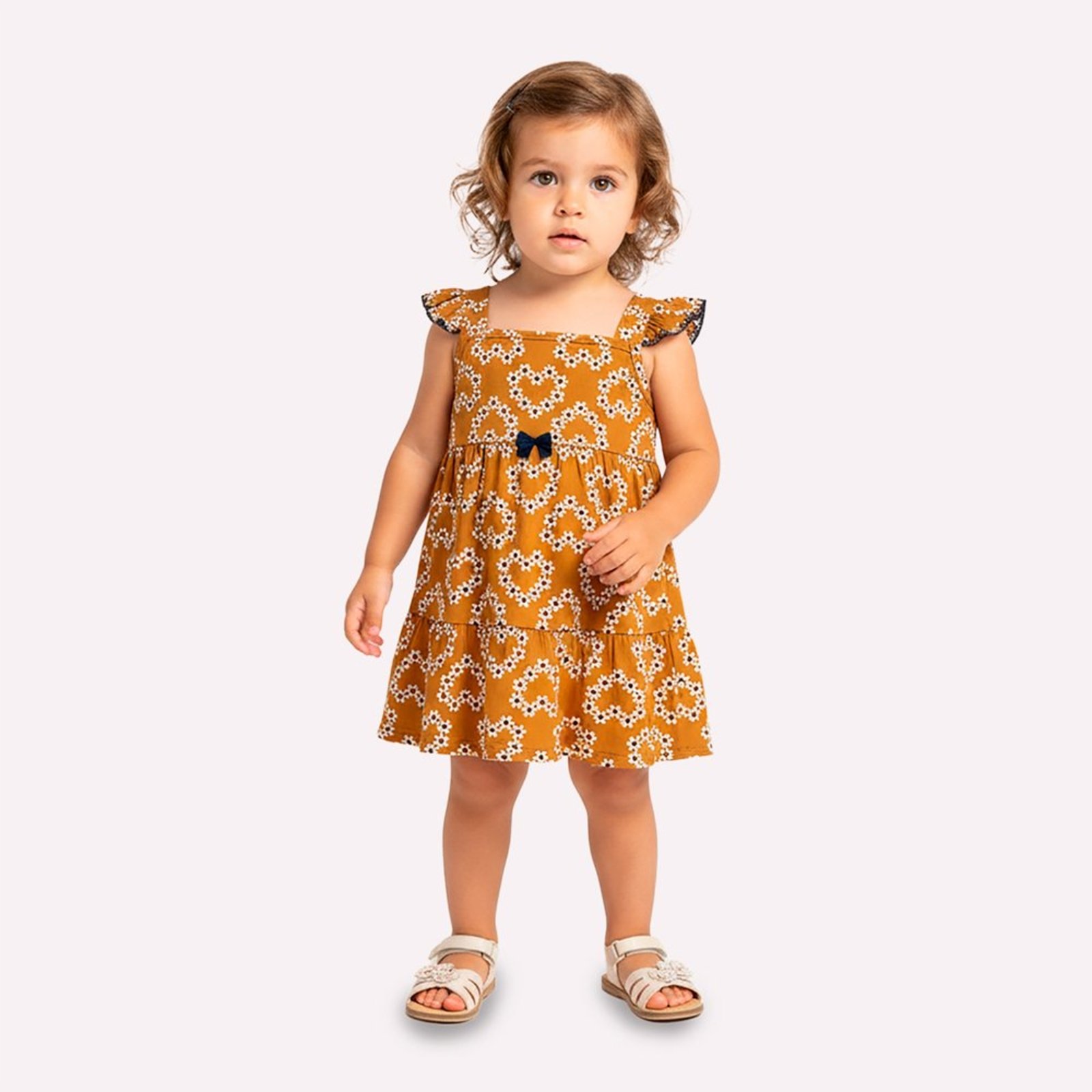 Infantil - Vestido Menina Corações Kyly