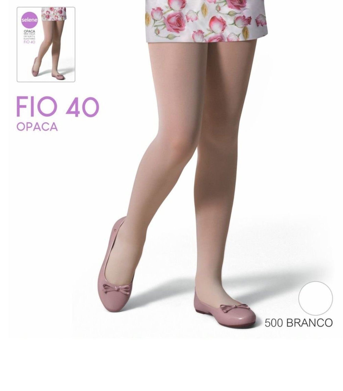 Meia Calça Fio 40 Selene Branco