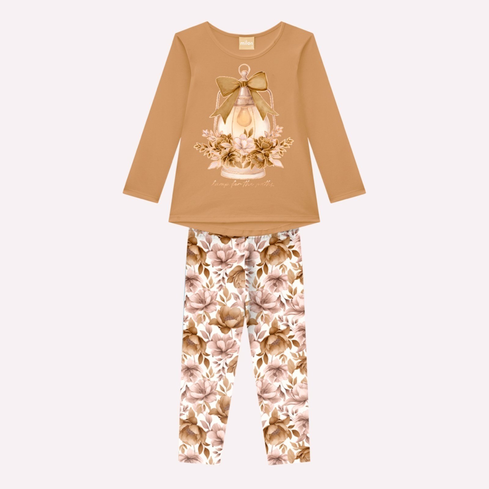 Infantil - Conjunto Menina Flores Milon