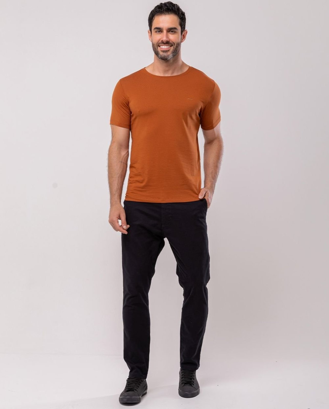 Calça Masculina Chino Cano Curto 11001 Preto Consciência