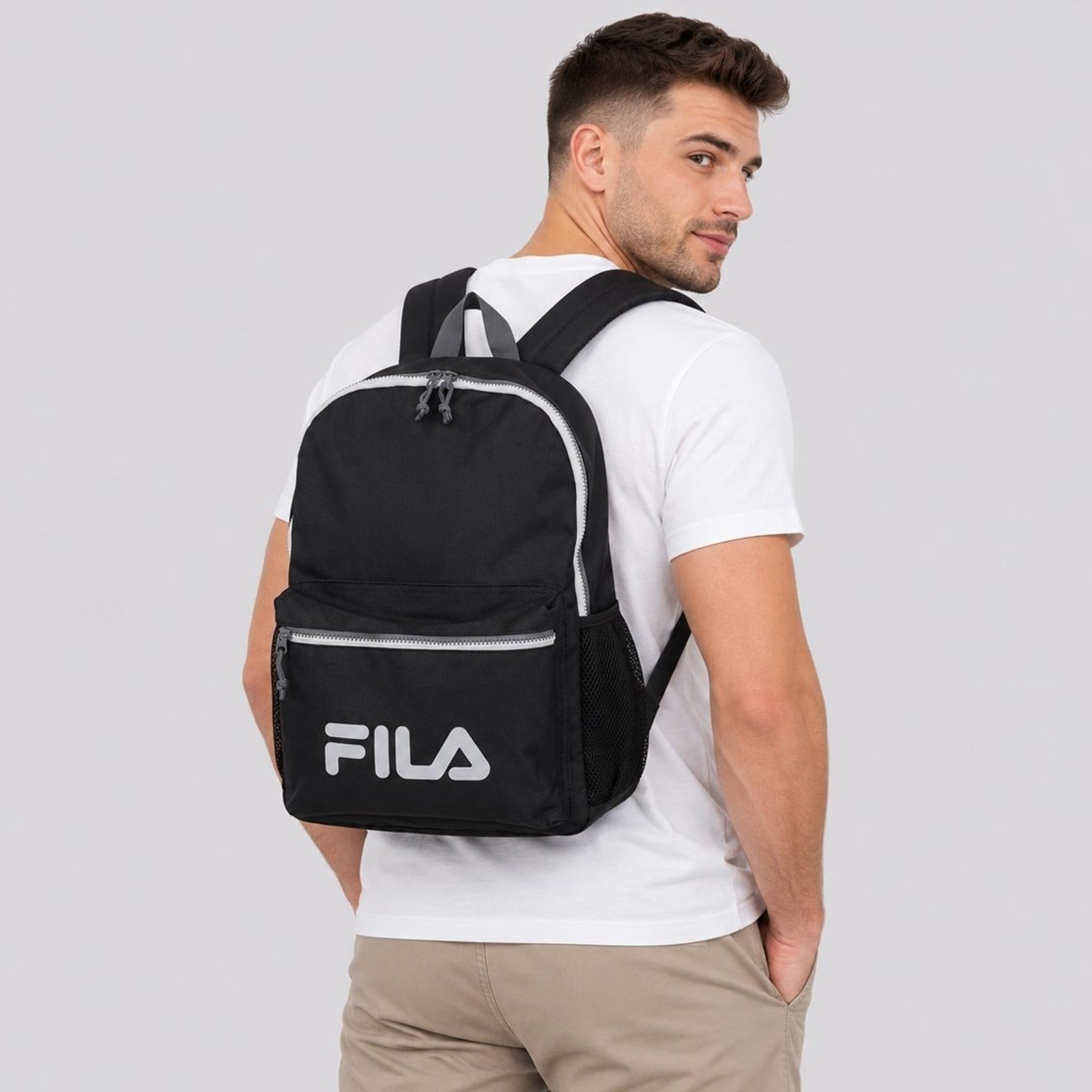 Mochila Fila Colors Preto e Cinza