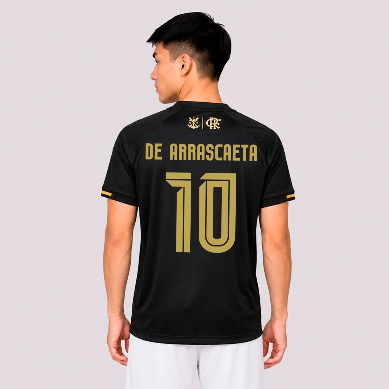 Camisa Flamengo Solto Preta 10 De Arrascaeta